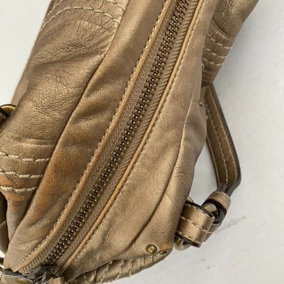 Coach Bronze Embossed Studded Bag - Picture 4 of 8